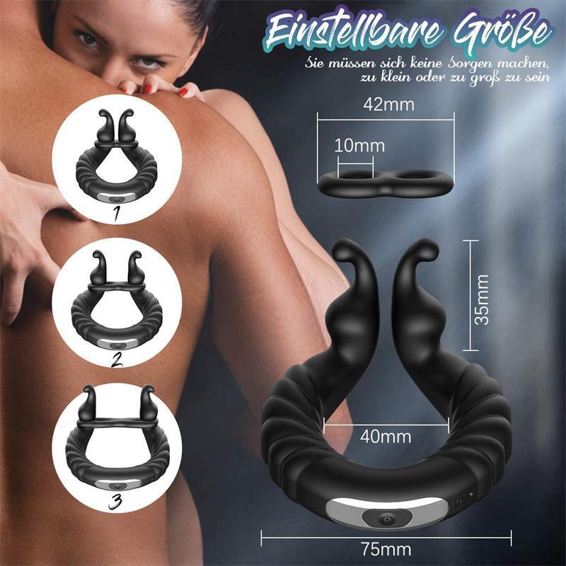 USB charging snail male sperm lock ring dynamic massage sperm lock ring delay masturbator