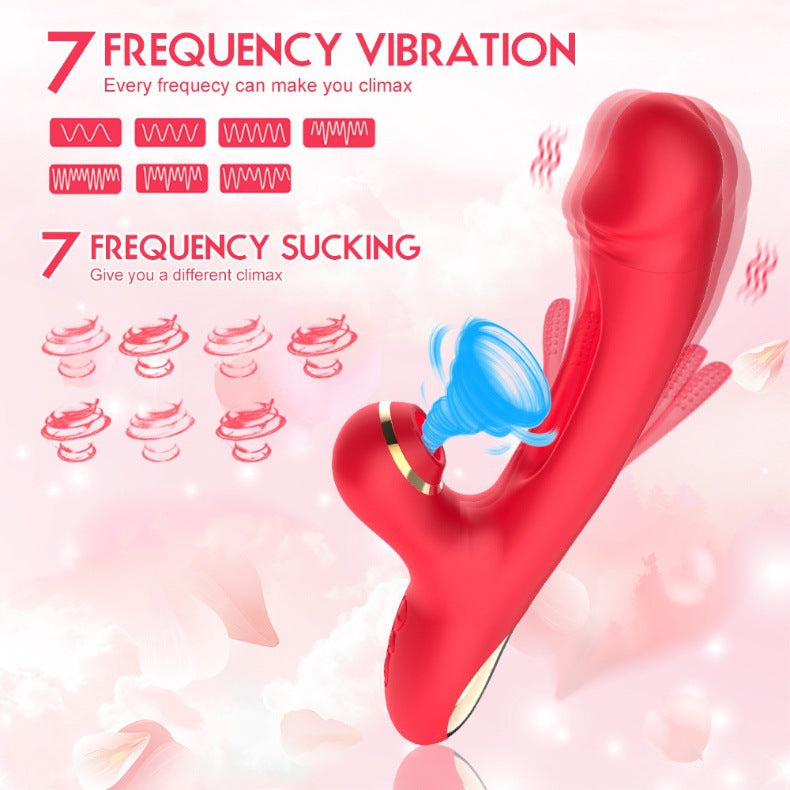 Female masturbator slap suck vibrator tongue licking stimulation vibrating masturbator